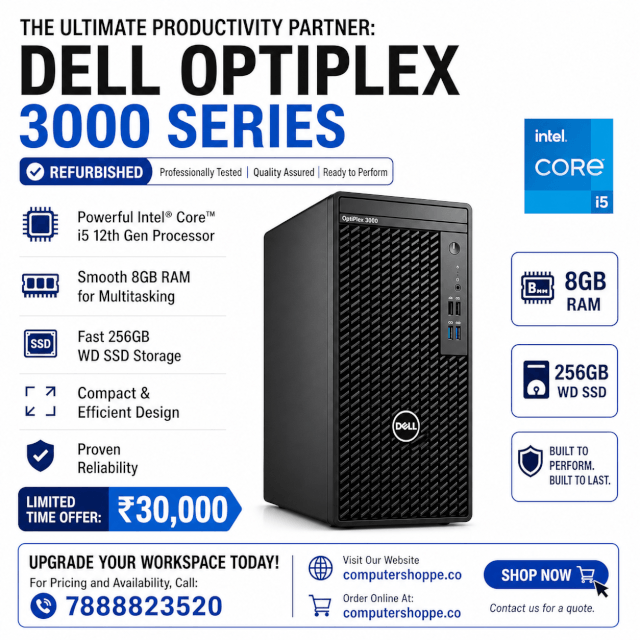dell optilex 3000 i5 12th gen processor